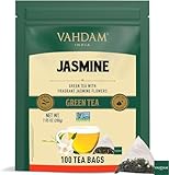 VAHDAM, Jasmintee Grüner Tee (100 Pyramide Teebeutel) Grüner Tee mit...