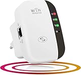 WLAN Verstärker, WLAN Repeater 300 Mbit/s 2.4 GHz, WiFi Extender Booster, WiFi...