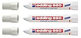 edding Spezialmarker 950 industry painter, 10 mm | (3 Marker, weiß)