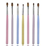7 Stücke Nagelpinsel Set, Gelnagel Pinsel, UV-Gel gelnägel pinselset,...