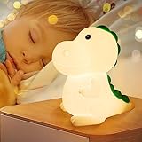 Glovios LED Nachtlicht Baby,Dinosaurier Silikon Nachtlicht Kinder USB-Aufladung,...