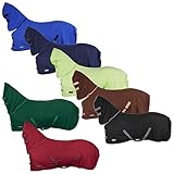 RL24 Abschwitzdecke mit Halsteil und Kreuzgurt (abnehmbar) BASICLINE schwarz...