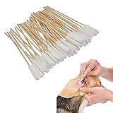 SEGMINISMART Hundeohrenreiniger Bambus Wattestäbchen, Bambus Wattestäbchen Sticks...