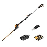 Worx 18V(20V MAX) Akku Teleskop Heckenschere Heckenschneider WG252E, 2,0Ah, PowerShare,...