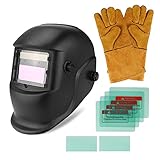 Solar Schweißhelm Schweißmaske Automatisch Verdunkelnd, Großes Sichtfeld,...