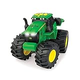 John Deere 46656 Traktor, Monster Treads mit Licht & Sound in Grün, Spielzeug Traktor mit...