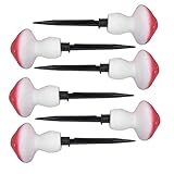 Solarpilz-Gartenleuchten - Pilz-Solarstableuchten, 6 Stück Led-Pilzlichter Für Den...