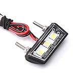 Easyhomie 12V LED Kennzeichenleuchte Motorrad, Nummernschildbeleuchtung,...