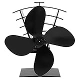 EASTALOLO Kaminventilator Wärmebetriebener Ofenventilator Wärmeverteilung...