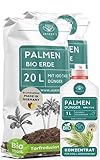 SPARSET Palmenerde 40 L + 1 L Palmendünger flüssig - Luftig Lockere Erde Für...