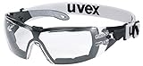 Uvex Pheos Guard Schutzbrille - Supravision Extreme - Transparent/Schwarz-Grau