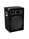 OMNITRONIC DX-1222 3-Wege Box 600 W | Robuste Full-Range-Box mit 12' Tieftöner und 600...
