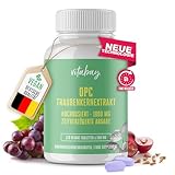 Vitabay OPC Traubenkernextrakt 1000 mg Hochdosiert - 120 Vegane Kapseln Time Released -...