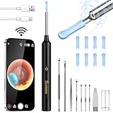 Ohrenschmalz Entferner Otoskop, VITCOCO WiFi Ohrenreiniger Kamera 5MP HD Ohr...