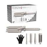 Remington Lockenstab 5in1 [Welleneisen, Rundbürste 38mm, 3 Lockenaufsätze 13-33mm]...