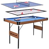 OYE 55Inch 3 in 1 Combo Spieltisch, Faltbarer Billardtisch/Billardtisch, Hockeytisch,...