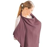 Aolso Stillbezug für Babys, Musselin-Stillbezug, Stilltuch für Unterwegs, Weicher und...