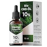 Bio CBD Öl 10% Vollspektrum - Bio Hanf CBD Tropfen mit 1.000 mg Cannabidiol -...