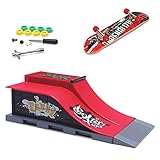 KETIEE Finger Skateboard Rampe, Mini Griffbrett Skate Park Kit Rampenteile Fingerboard DIY...