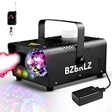 Nebelmaschine, BZBRLZ 600W Nebelmaschine mit Discokugel-Lichteffekt, 2300CFM...