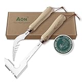 AON 2-TLG Set Fugenkratzer Unkraut und Löwenzahnstecher, Unkrautstecher, aus...