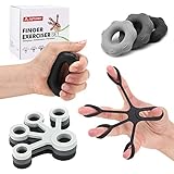 AUTUWT Fingertrainer 6er-Set Hand Grip Trainer Strengthener,Grifftrainer-Ringe...