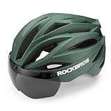 ROCKBROS Fahrradhelm Erwachsene mit Visier Magnetische Abnehmbarer, MTB Helm...