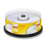 Philips CD-R Rohlinge High-Capacity (800 MB / 90 Minuten, Multi Speed, 25er...