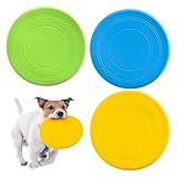 TEOZBLU 3 Pcs Hundefrisbee, Frisbee Hund, 17,8cm Hundespielzeug Frisbee, Outdoor Hunde...