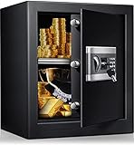 43L Tresor Elektronischer Safe, BITOWAT Safe Tresor Feuerfest Wasserdicht Möbeltresor mit...