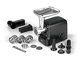 N8WERK elektrischer Fleischwolf in der Midnight Edition | max. 2000 W | 5in1: für...