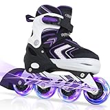 Nattork Inliner für Kinder Verstellbare Inline Skates, 4 Größen Mädchen...