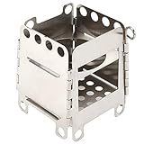 Klappofen aus Edelstahl, Campingkocher Holzofen Alkoholkocher Und Hobo Kocher, Mini...