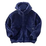 GZSRTT Baby Daunen-Strampler,Walkjacke Kinder Wolle Kinder Strickjacke Mit Kapuze...