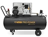 VITO Black Series Pro-Power 200 Liter Kompressor 10 bar 230v 4 PS (12 bar max) 400L/Min -...