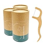 VIGOROUS® 150 Stk. nachhaltige Zahnseide Sticks - Zahnsticks für Zahnreinigung...