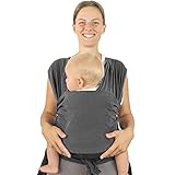MAMMACITA Tragetuch Baby ohne Binden, elastisches Tragetuch leichtes Anziehen,...
