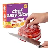 Easy Slice Lebensmittelschneider, 15,2 cm, zweifarbige Gemüsezerkleinerer und Würfel,...