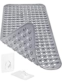 Homerella Badewannenmatte rutschfest Hautsensitiv 88x39cm, INKL. AUFHÄNGUNG |...