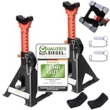 Melko 3000KG Unterstellbock INKL. Sicherungssplint und 2XGummiauflagen PKW...