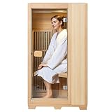 VEVOR Ferninfrarot-Holzsauna, Sauna-Spa für zu Hause im Zimmer für eine...