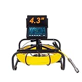NIVOK Rohrinspektionskamera mit DVR 16 GB FT-Karte, Abwasserkanal-Industrieendoskop IP68...