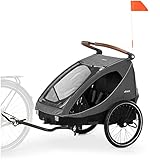 hauck 2in1 Fahrradanhänger & Buggy für 2 Kinder ab 6 Monaten bis 120 cm oder...