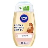 NIVEA BABY Pflege und Massage Öl, pflegendes Babyöl für die zarte Babyhaut mit...