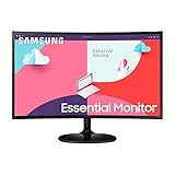 Samsung S36C Essential Monitor S27C364EAU, Curved, 27 Zoll, VA-Panel, Full HD-Auflösung,...