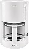 Krups Filterkaffeemaschine ProAroma, Glaskanne, Warmhaltefunktion, Automatische...