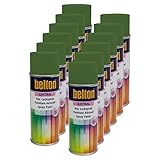 Kwasny 12X Belton Spectral RAL Lackspray Lack Spray Spraylack Grasgrün Hochglanz RAL 6010...