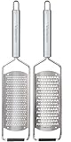 Winzbacher® DAS ORIGINAL [2er Set] Edelstahl Reibe | Parmesanreibe, Zitronenreibe,...