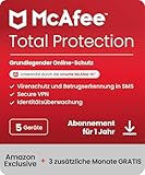 McAfee Total Protection (5 Geräte) 2025 | 15 Monate | Secure VPN, Sicherheitssoftware mit...