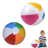 2 Stück Wasserball Aufblasbar,Strandball Beach Ball Kinder Inflatable Beachball in...